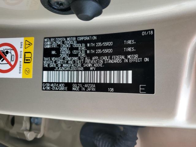2018 LEXUS RX 350 L JTJGZKCA9J2001848