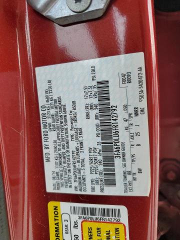 2015 FORD FUSION SE - 3FA6P0LU6FR142792