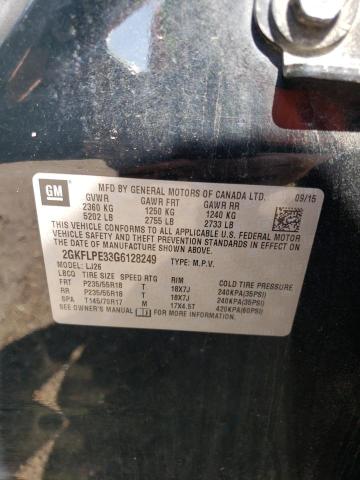2016 GMC TERRAIN SL - 2GKFLPE33G6128249