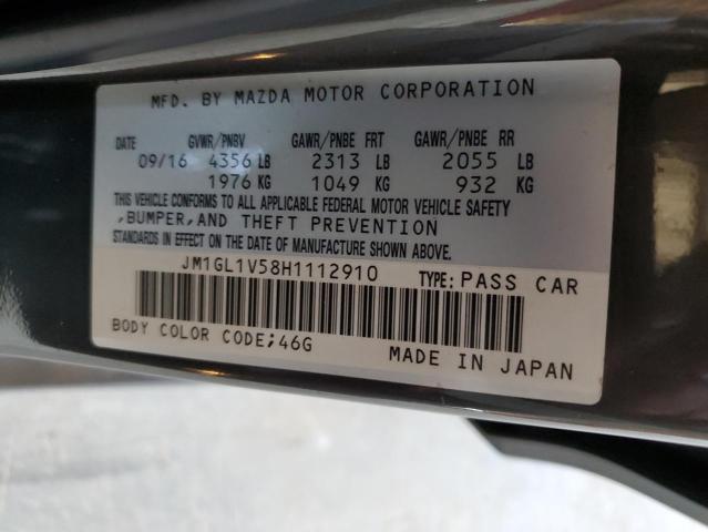 2017 MAZDA 6 TOURING - JM1GL1V58H1112910