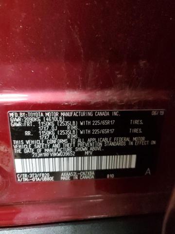 2019 TOYOTA RAV4 LE 2T3H1RFV8KW039652