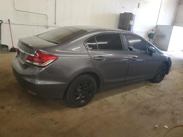HONDA CIVIC LX 2015 gray sedan 4d gas 19XFB2F57FE114578 photo #4