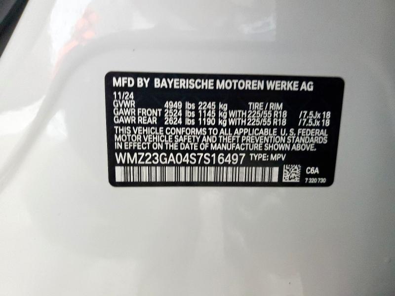 2025 MINI COUNTRYMAN WMZ23GA04S7S16497