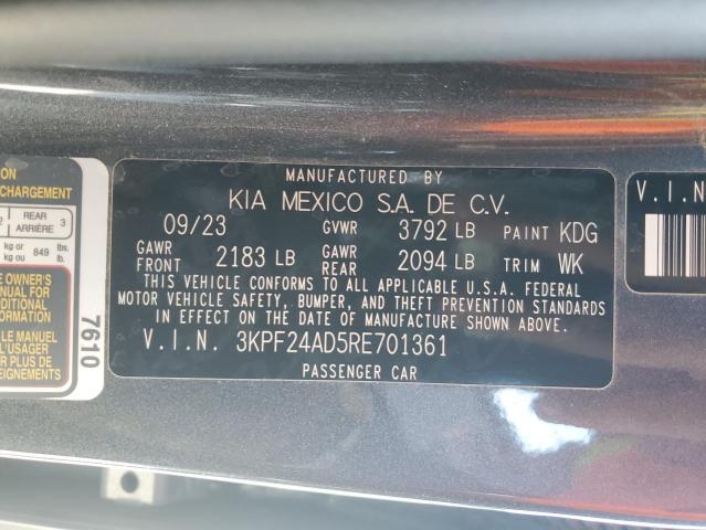 2024 KIA FORTE LX - 3KPF24AD5RE701361