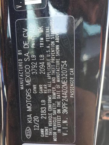 2021 KIA FORTE FE - 3KPF24AD2ME320754