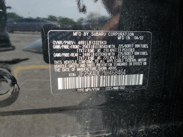 2022 SUBARU FORESTER P - JF2SKADC2NH468464