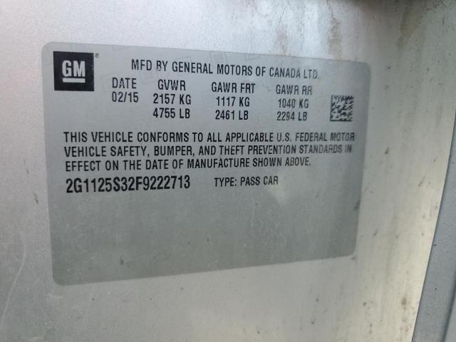 2015 CHEVROLET IMPALA LT 2G1125S32F9222713