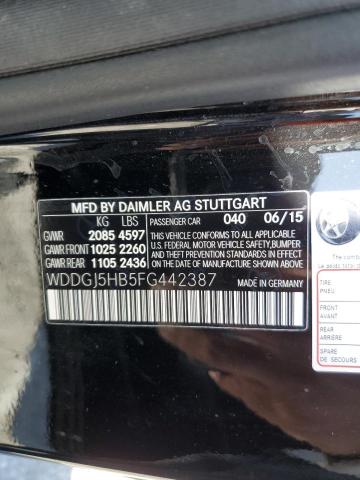 2015 MERCEDES-BENZ C 350 WDDGJ5HB5FG442387