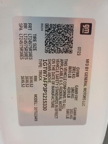 2023 GMC SAVANA G25 1GTW7AFP3P1215330