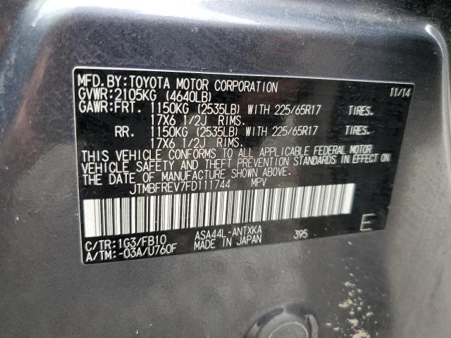 2015 TOYOTA RAV4 LE JTMBFREV7FD111744