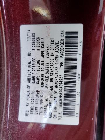2016 HONDA ACCORD EXL 1HGCR2F80GA094527