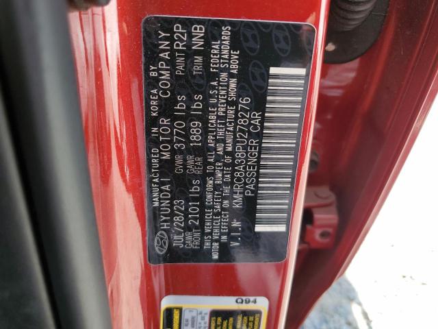 2023 HYUNDAI VENUE SEL KMHRC8A38PU278276