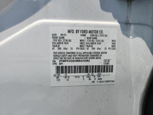 2021 FORD EDGE SE 2FMPK3G9XMBA53982