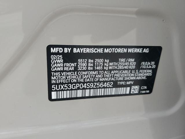 2025 BMW X3 30 XDRI 5UX53GP04S9Z56462