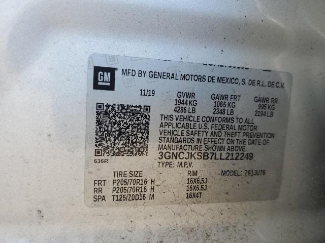 2020 CHEVROLET TRAX LS - 3GNCJKSB7LL212249