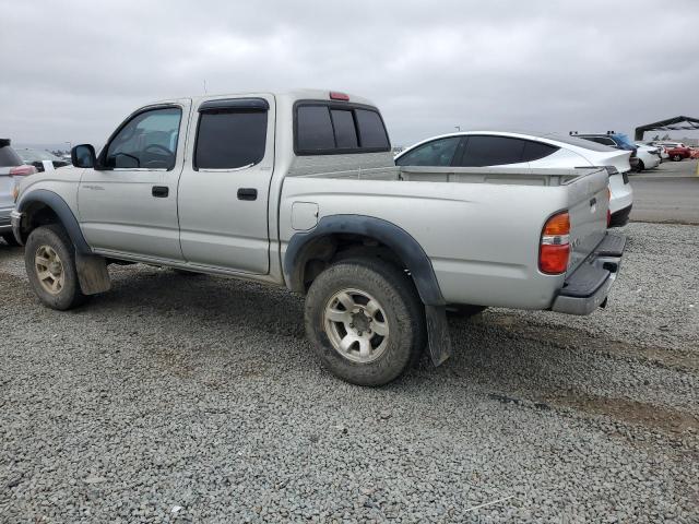 TOYOTA TACOMA DOU 2002 silver  gas 5TEGN92N42Z111621 photo #3