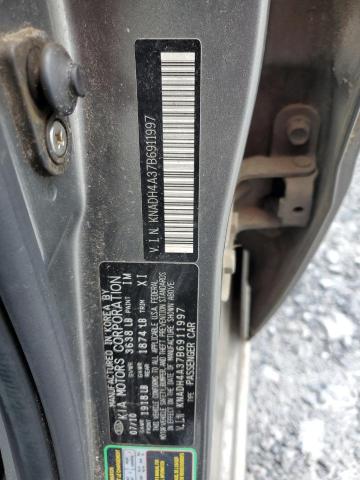 2011 KIA RIO BASE - KNADH4A37B6911997