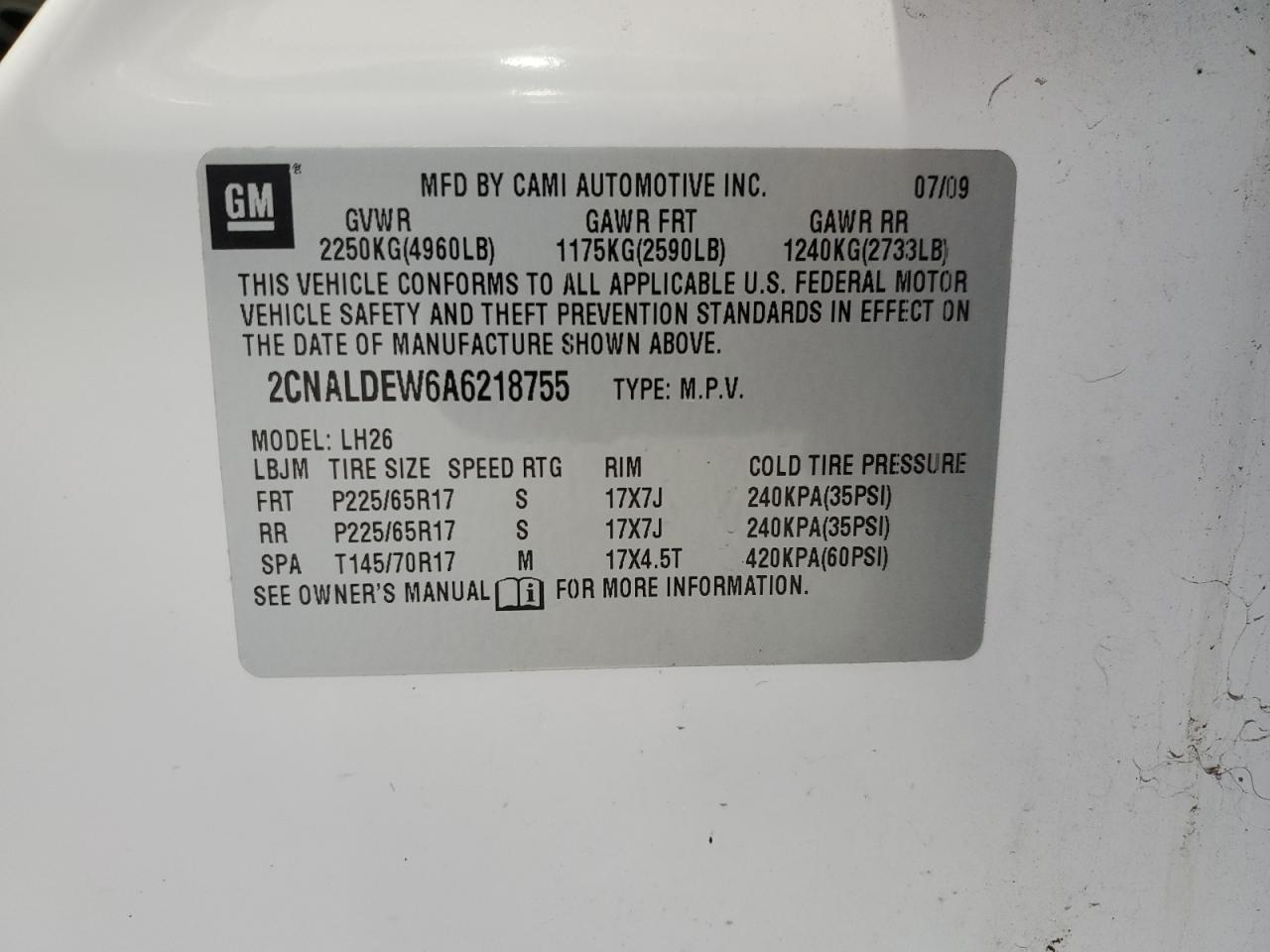 CHEVROLET EQUINOX LT