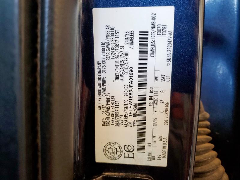 2018 FORD F150 SUPER - 1FTEW1E53JFA01690