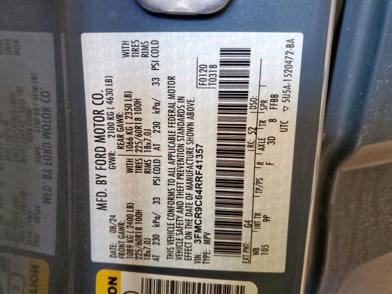 2024 FORD BRONCO SPO 3FMCR9C64RRF41357
