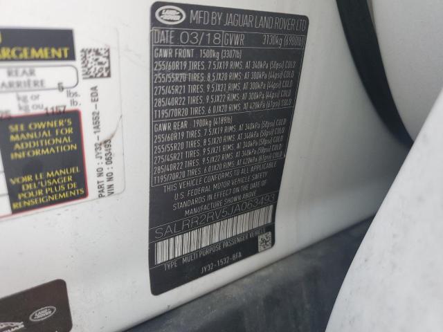 2018 LAND ROVER DISCOVERY SALRR2RV5JA063493