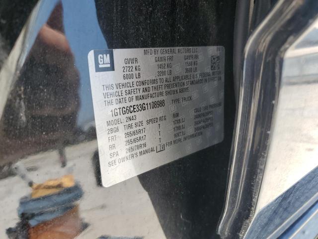 2016 GMC CANYON SLE 1GTG6CE33G1108988