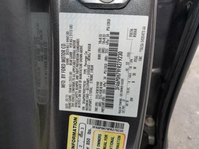 2015 FORD FUSION SE - 3FA6P0H79FR279230