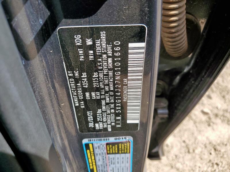 2022 KIA K5 LXS 5XXG14J27NG101660
