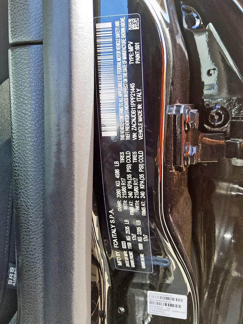 2023 JEEP RENEGADE L ZACNJDB11PPP21445