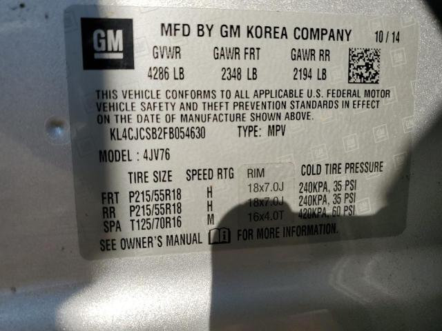 2015 BUICK ENCORE - KL4CJCSB2FB054630