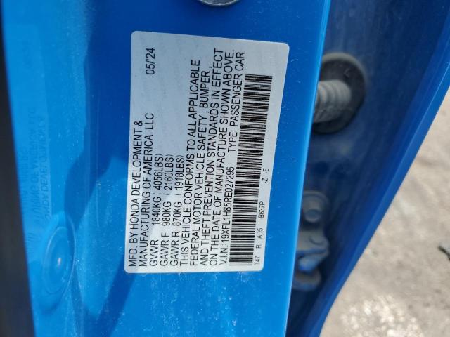 2024 HONDA CIVIC SPORT TOURING - 19XFL1H85RE027295