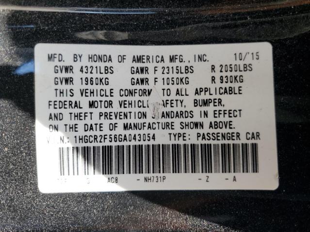 2016 HONDA ACCORD SPO - 1HGCR2F56GA043054