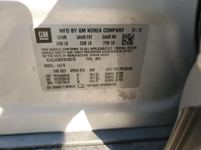 2015 BUICK ENCORE - KL4CJASB3FB140176