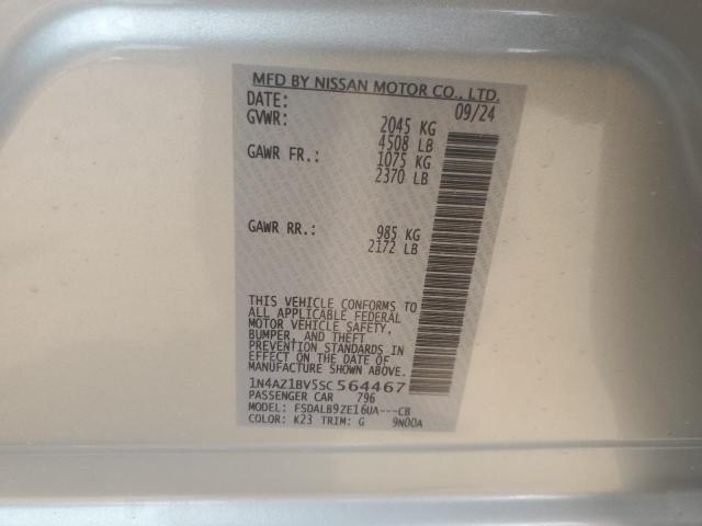 2025 NISSAN LEAF S 1N4AZ1BV5SC564467