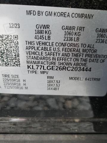2024 CHEVROLET TRAX 1RS KL77LGE26RC203444