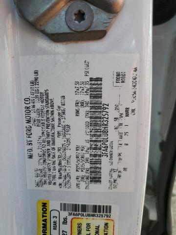 2017 FORD FUSION SE - 3FA6P0LU8HR325792