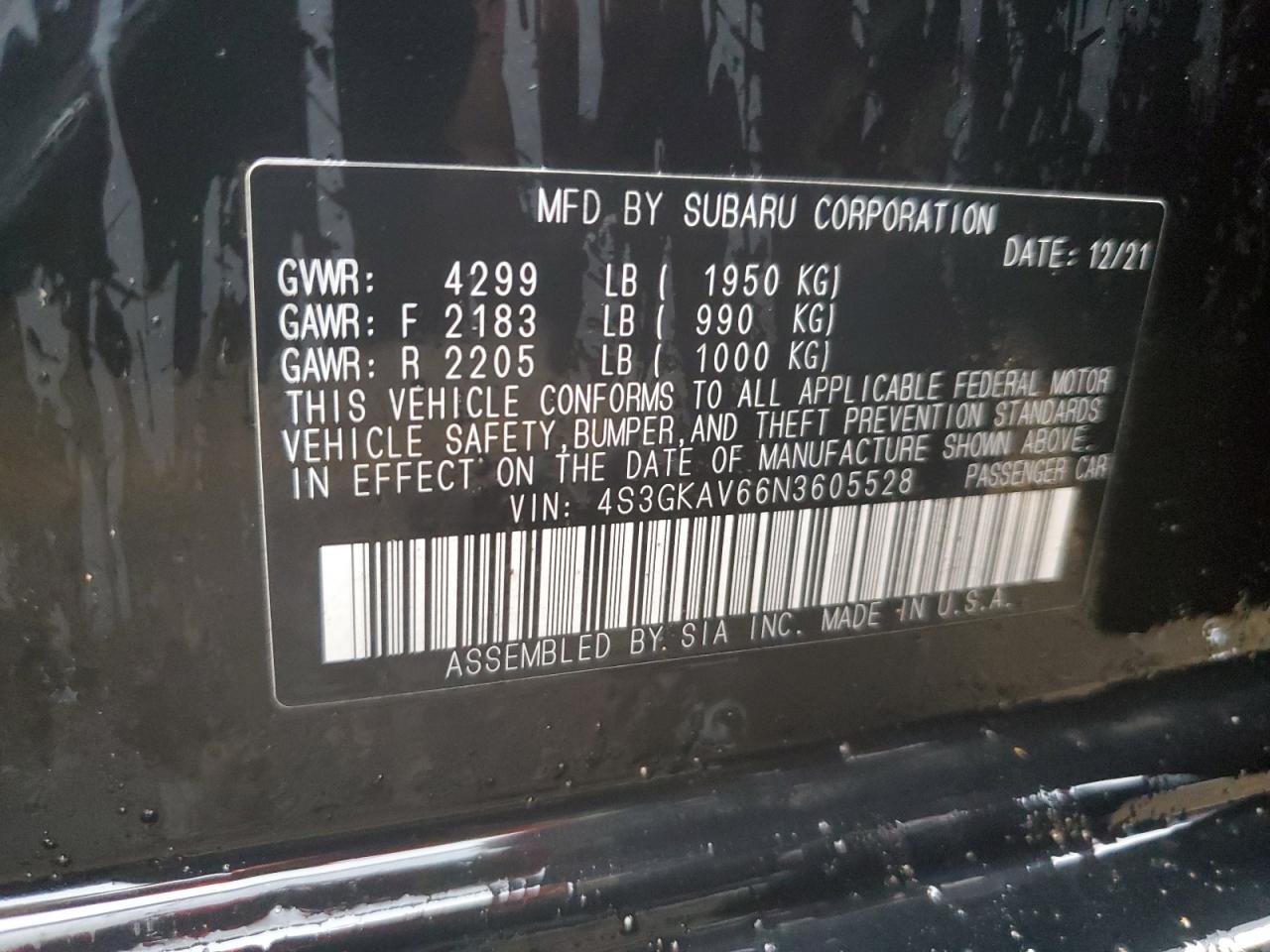 SUBARU IMPREZA PREMIUM