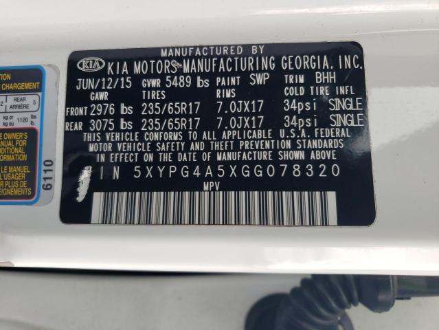 2016 KIA SORENTO LX #3268311031