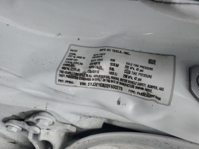 2023 TESLA MODEL 3 - 5YJ3E1EB7PF600279