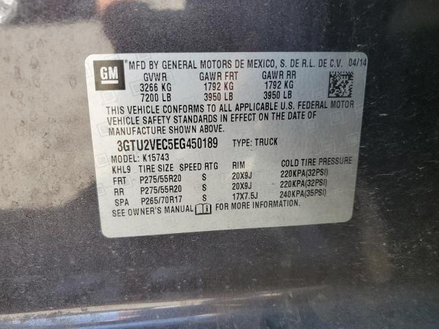 2014 GMC SIERRA K15 - 3GTU2VEC5EG450189