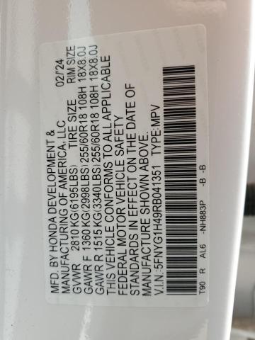 2024 HONDA PILOT EXL - 5FNYG1H49RB041351