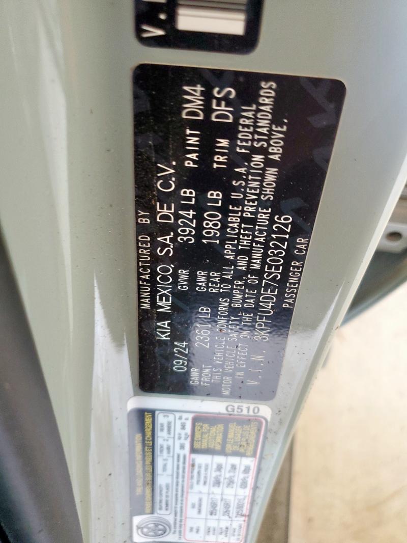 2025 KIA K4 EX 3KPFU4DE7SE032126