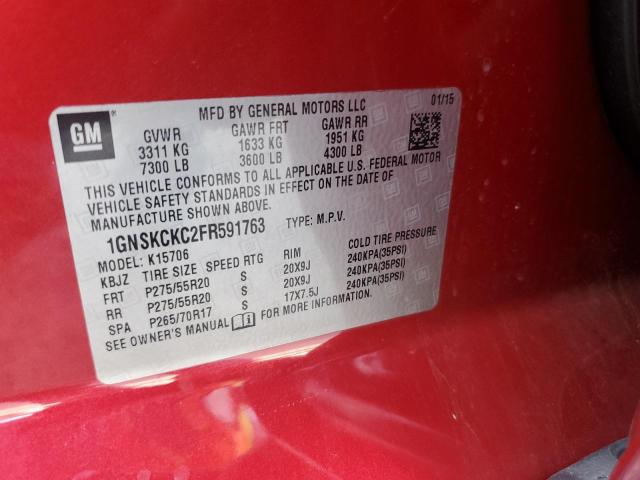 2015 CHEVROLET TAHOE K150 1GNSKCKC2FR591763