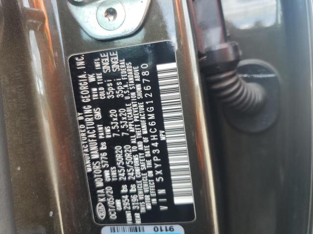 2021 KIA TELLURIDE 5XYP34HC6MG126780