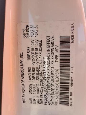2017 ACURA RDX TECHNO 5J8TB3H5XHL001676