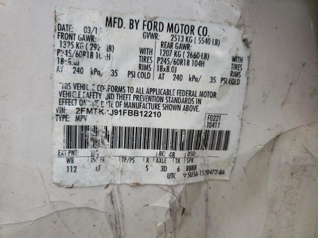 2015 FORD EDGE SEL 2FMTK4J91FBB12210