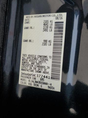 2017 NISSAN MAXIMA 3.5 - 1N4AA6AP5HC377441