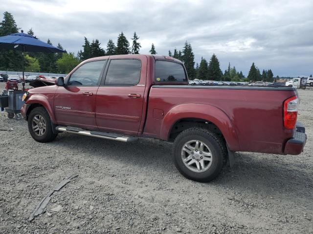 TOYOTA TUNDRA DOU 2005 burgundy  gas 5TBDT48175S492326 photo #3