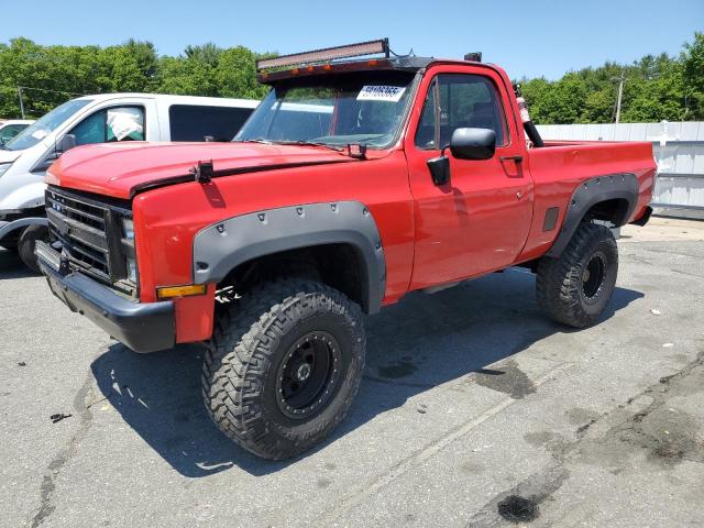 CHEVROLET K10 1984 red pickup gas 2GCEK14H8E1117827 photo #1