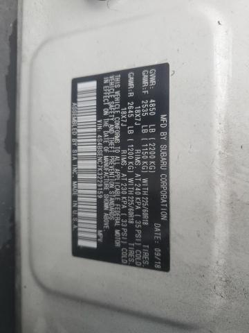 2019 SUBARU OUTBACK 3. - 4S4BSENC7K3229159